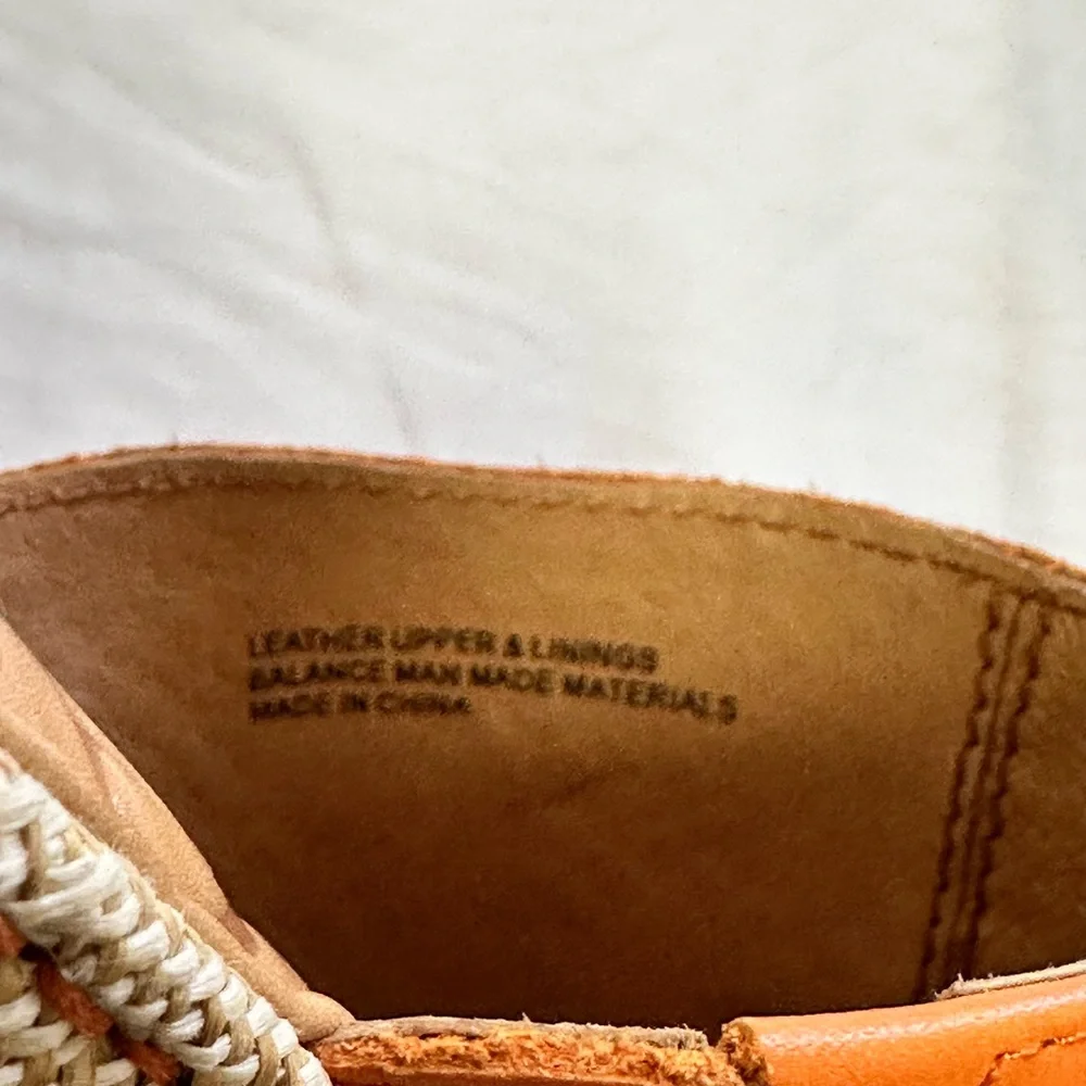 Born Orange Wedge Slides with Cork Heel - Picture 5 of 5